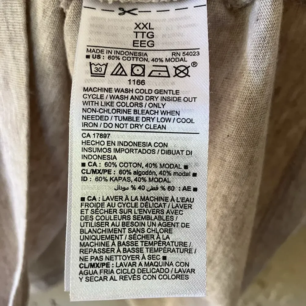 Old Navy Super Soft XXL Beige Knit Long Sleeve Scoop Neck Top - Picture 6 of 9